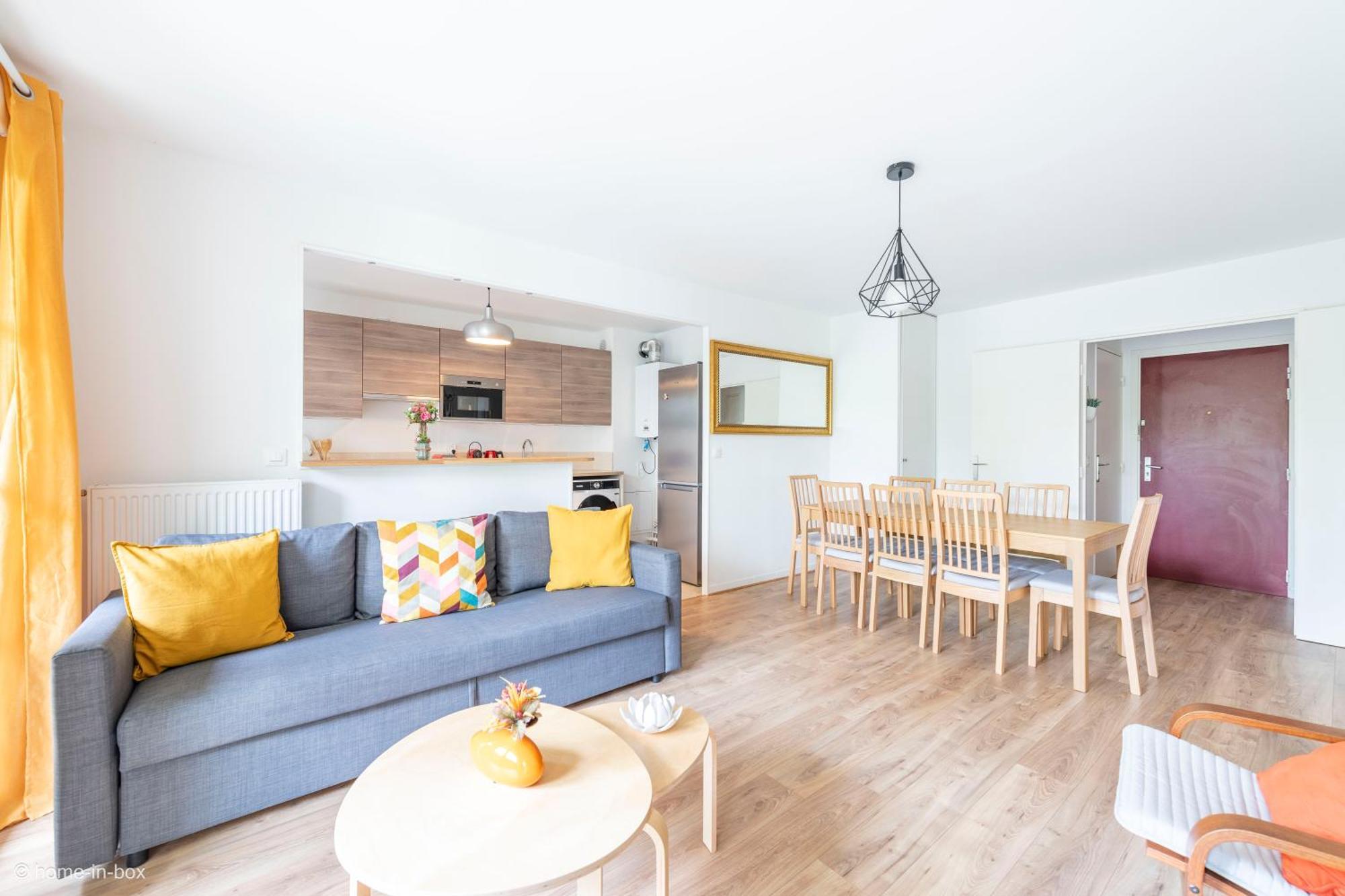T3 Familial Pour 8, 5min Disney, 2parkings Apartment