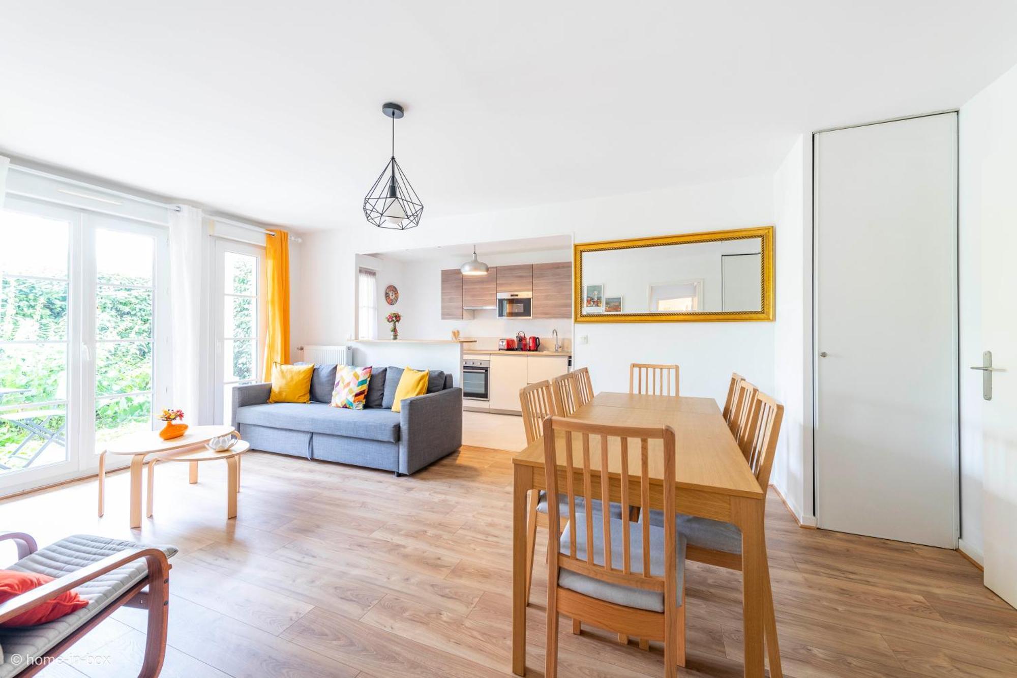 Appartamento T3 Familial Pour 8, 5min Disney, 2parkings